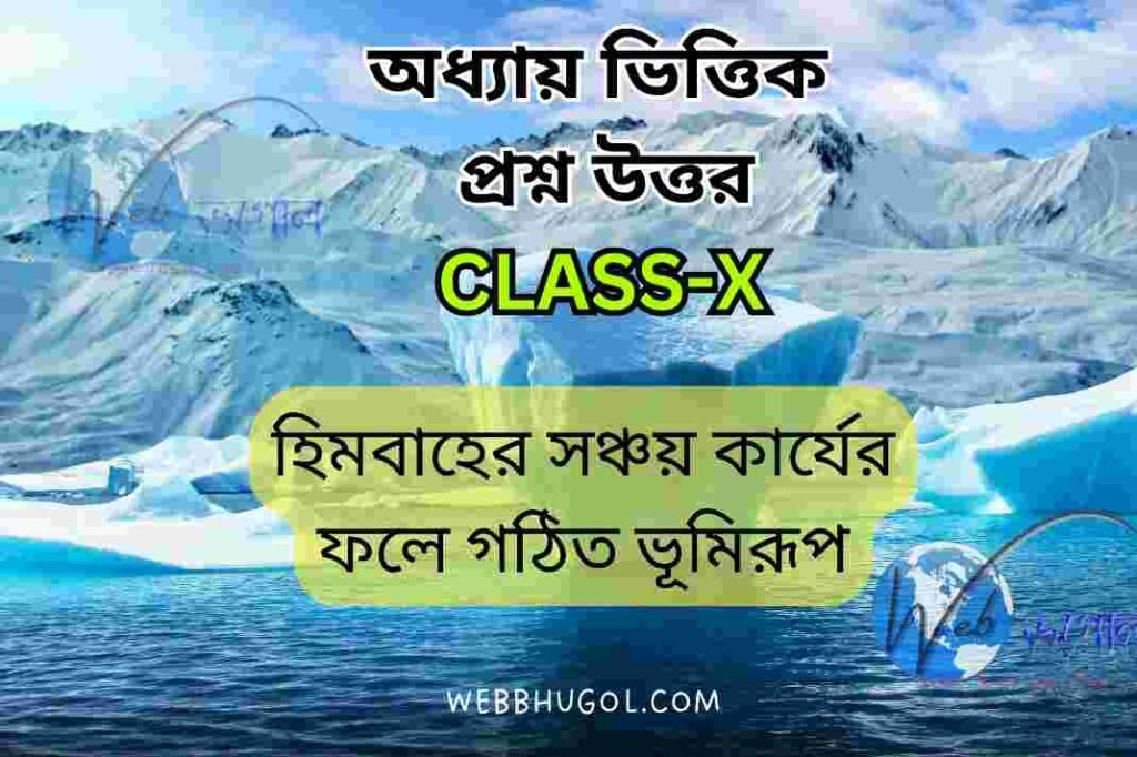 হিমবাহের সঞ্চয় কার্যের ফলে গঠিত ভূমিরূপ