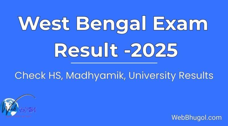 West Bengal Exam Result 2025-HS, Madhyamik, University Results on Webbhugol.com