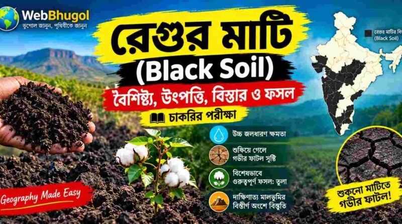 রেগুর মাটি বা Black Soil-এর বৈশিষ্ট্য, বিস্তার ও প্রধান ফসল